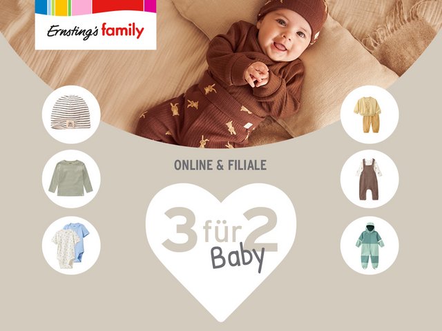 Alles fürs Baby bei Ernsting’s family!