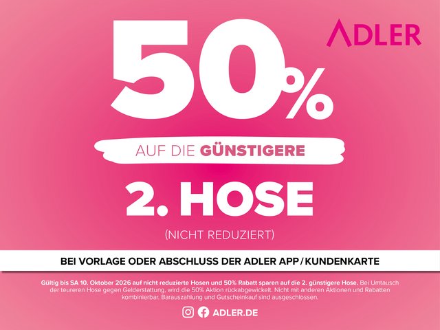 Shoppingalarm bei ADLER!