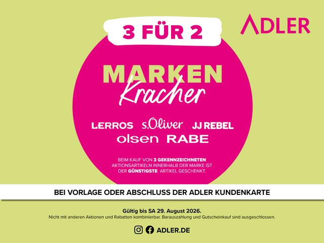 Marken Kracher bei ADLER!