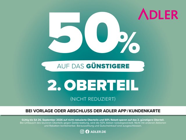Shoppingalarm bei ADLER!