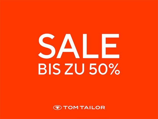 Sale bis zu 50% bei Tom Tailor